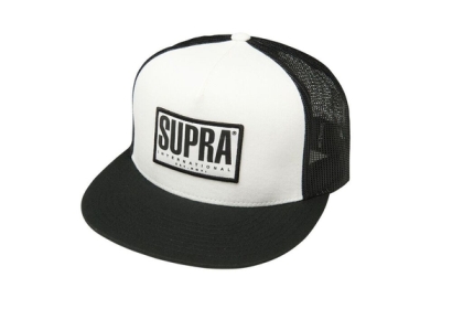 Příslušenství Klobouky Supra TRI-BLOCK TRUCKER Bílé/Černé | CZ-85866